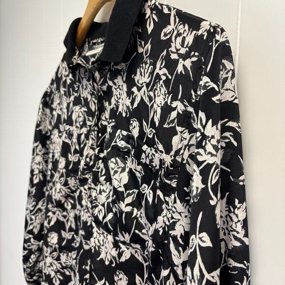 VTG Ms. Paquette Women's Floral Preppy 80s 90s Artsy Indie Top Size S Classic - Picture 3 of 9